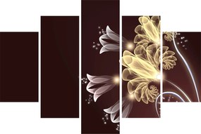 Obraz - Žiarivé kvety (150x105 cm)