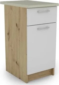 Dolná kuchynská skrinka Irma SSD40.82, dub artisan/biela%