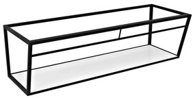 Biely/čierny kovový závesný podstavec pod umývadlo 218x40 cm Aruba – Sapho