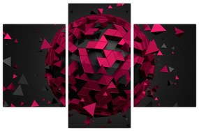 Obraz 3D abstrakcie (90x60 cm)