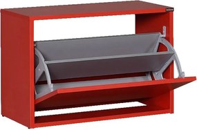 Botník (skrinka na topánky) Tosina 1 (červená). Akcia -13%. Vlastná spoľahlivá doprava až k Vám domov. 1094528