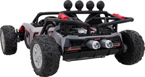 Ramiz Elektrická bugina Racing 5 pre deti +3 sivá + motory 2x200W + diaľkové ovládanie + pomalý štart