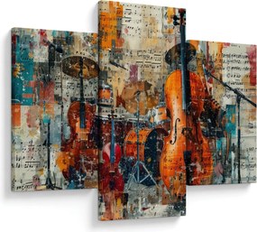 Obraz - Hudobné nástroje (90x60 cm)