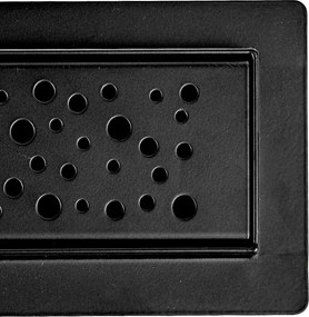 BPS-koupelny Sprchový odtokový žľab DL01 WAVE G5 HYD-2672 70 cm, čierny