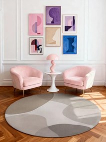 Koberec Ted Baker Hackney Clarissa béžový / sivý kruh