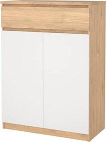 Botník Simplicitous 80 cm hickory Jackson/bílý