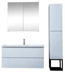 Kúpeľňová zostava s umývadlom SAT B-Way biela lesk KSETBWAY11, 1 ks