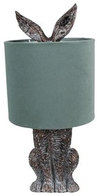 Brown & Olive RABBIT veľkonočná lampa