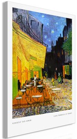 Artgeist Obraz - Cafe at Night (1 Part) Vertical Veľkosť: 40x60, Verzia: Na talianskom plátne