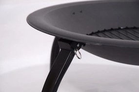 Ohnisko s grilovacou mriežkou a poklopom Cattara Vezuv, ø 48 cm