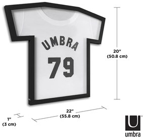 Čierny plastový rámček na stenu 50x54,5 cm T-Frame – Umbra