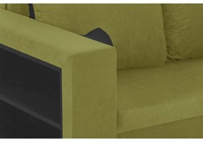 Rozkladacia pohovka PAVEL 2 Zelená/Čierna