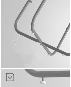 Odkladací stolík NOIRA sivá/biela