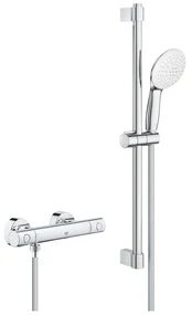 Grohe Grohtherm 800 Cosmopolitan - Sprchový set s termostatom na stenu, 2 prúdy, chrómová, 34768001