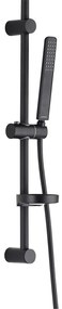 Kuchinox ARES, sprchový stĺp s ručnou sprchovou súpravou 70cm, čierna matná, LAV-NKS_71A1