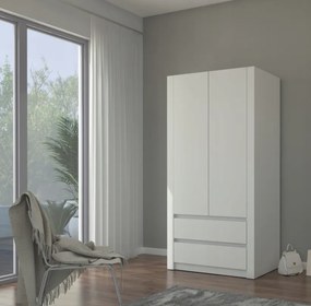 Moderná dvojdverová skriňa MODERN B20 180 x 90 x 55 cm - rôzne farebné prevedenia biela
