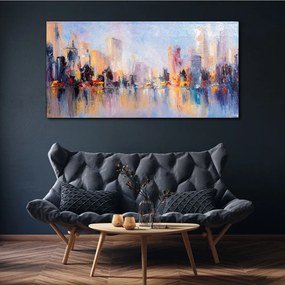 Obraz Canvas Maľba abstrakcie město