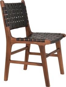 Záhradná stolička Pinmona 2 (prírodná + čierna). Akcia -10%. Vlastná spoľahlivá doprava až k Vám domov. 1146775