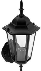 Vonkajšie svietidlo E27 Záhradná nástenná lampa pre UPPER Black BELLIS LUMILED