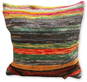 Patchworková Obliečka na Vankúš - 40x40cm - Zelené Odtiene