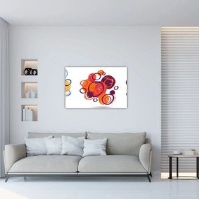 Obraz farebných kruhov (90x60 cm)