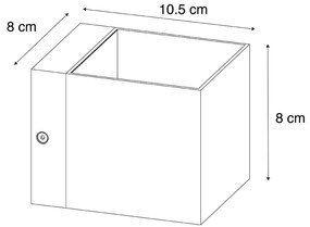 Sada 2 inteligentných nástenných svietidiel tmavá bronz 8 cm vrátane Wifi G9 - Transfer
