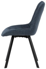 Autronic BONTEC Jedálenská stolička, modrá, látka, HC-465 BLUE2 Farba: Šedá