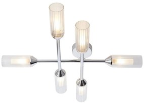 Endon 95045 - Kúpeľňový prisadený luster NATORI 6xG9/3W/230V IP44 lesklý chróm