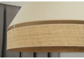 Duolla - Luster na lanku YUTE AVIGNON 1xE27/15W/230V pr. 60 cm krémová/béžová