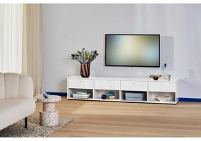 Biely TV stolík 214x45 cm Mistral – Hammel Furniture