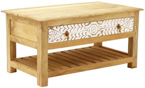 furniture-nabytek.cz - Rustikálny konferenčný stolík z masívu mango 90x45x60