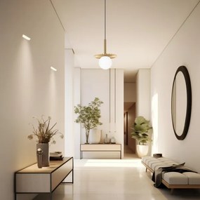 Luster na lanku CHITA 1xG9/5W/230V zlatý