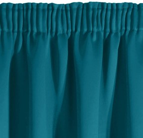 ZATEMŇOVACÍ ZÁVES NA PÁSKE LOGAN 135X270 CM TYRKYSOVÁ