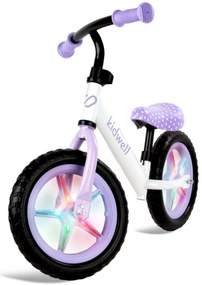 Kidwell Rebel LED balančný bicykel pre deti – LED ráfiky, EVA kolesá 28 cm, bez batérií