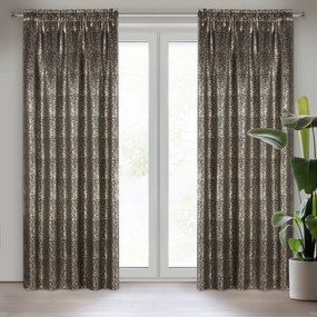 ZATEMŇOVACÍ ZÁVES NA PÁSKE EBRU 135X270 CM ČIERNA