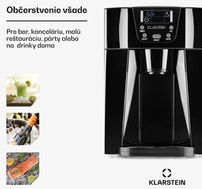 Klarstein Ice Volcano 2 G, výrobník ľadu, 12 kg/24 h, zariadenie na výrobu ľadu, LED, čierny