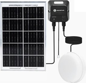Aigostar - LED solárne svietidlo LED/70W/12V 6000 mAh 6500K priemer 20,5 cm