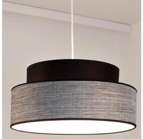 Belis Luster na lanku GRACE 1xE27/60W/230V pr. 40 cm čierna/šedá BE0887