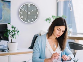 Nástěnné hodiny Louis 30 cm šedé