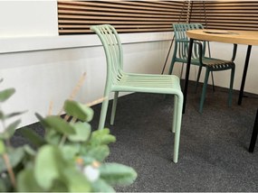 Plastová stolička TREGO, zelená