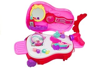 LEAN TOYS Salón krásy v kufri s rukoväťou