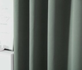 Sivozelený záves OXFORD 140x250 cm Zavesenie: Kovové krúžky