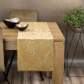 Dekorstudio Elegantný zamatový behúň na stôl BLINK 15 zlatý Rozmer behúňa (šírka x dĺžka): 35x180cm