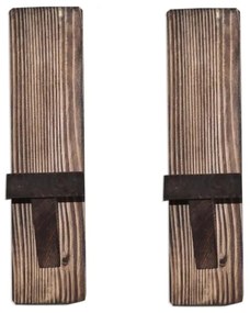 SADA 2x Nástenná polica RAF smrek