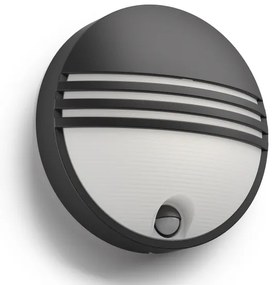 Philips 17297/30/16 -LED Vonkajšie svietidlo so senzorom YARROW 1xLED/6W/230V IP44