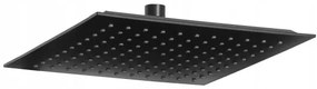Kuchinox Cubi, sprchový set s termostatickou batériou a dažďovou sprchou, čierna, PKU_70TD