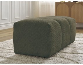 Khaki podnožka z textílie buklé Roxelane – Bobochic Paris