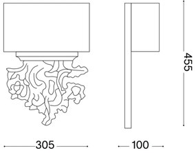 Ideal Lux - Nástenné svietidlo PETER 2xE14/40W/230V