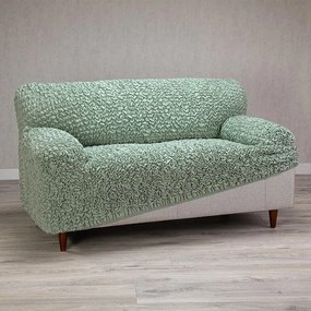 Bielastické poťahy FUCO biobavlna mätové dvojkreslo (š. 120 - 160 cm)