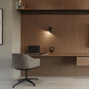 Sollux SL.1049 - Nástenné bodové svietidlo RING 1xGU10/10W/230V čierna